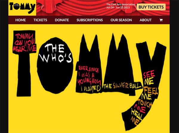 The Who’s Tommy comes to the Fine Arts Association in Willoughby, Ohio