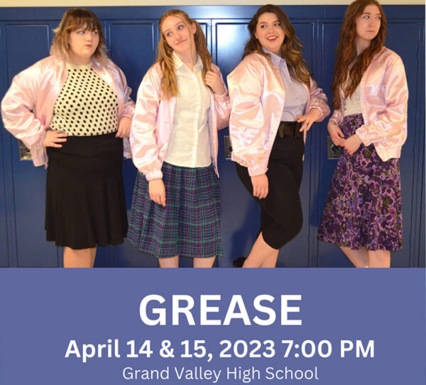 Grease is the Word as Grand Valley High School performs their Spring Musical on April 14 & 15