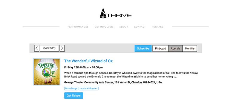 The Wonderful Wizard of Oz - Chardon, Ohio